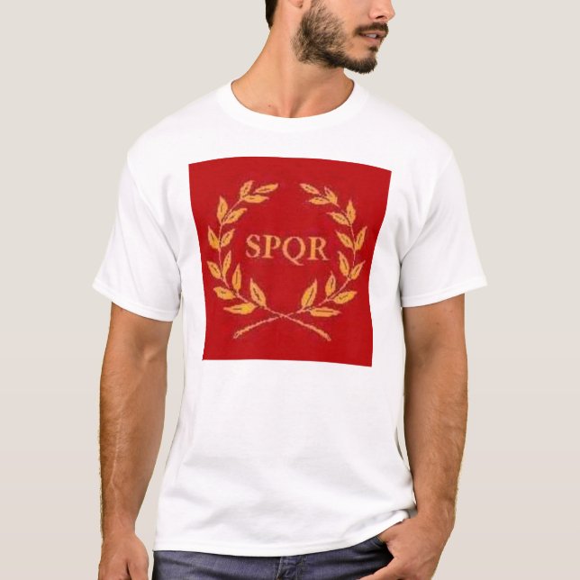 RÖD SPQR T-SHIRT (Framsida)