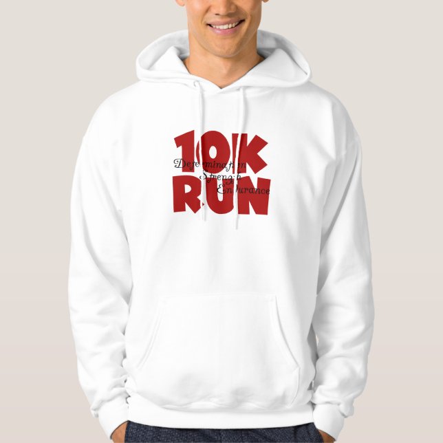 röd springa 10K Sweatshirt (Framsida)