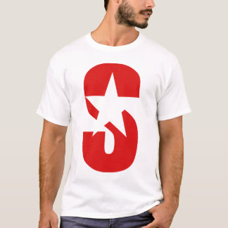 Röd SSR-stjärnalogotyp T-shirt