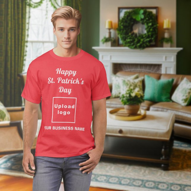 Röd St. Patrick's Day affärströja T Shirt (Red St. Patrick's Day business t-Shirt)