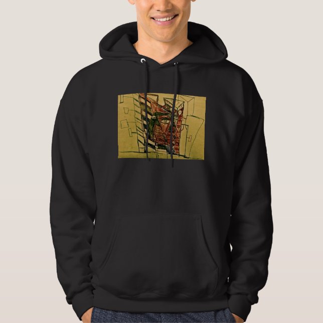 RÖD STAD RIFF HOODIE (Framsida)