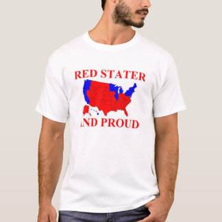 Röd Stater och stolt Tee Shirt