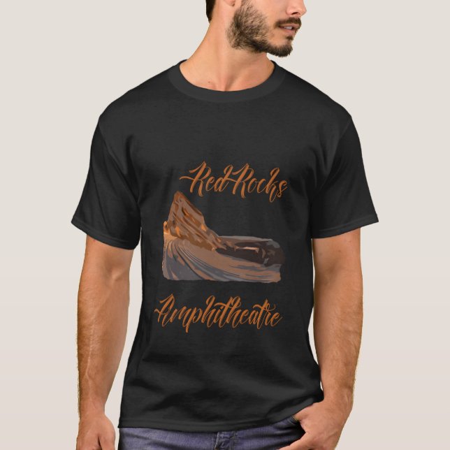 Röd Sten Amphiteater Amphitheater T Shirt (Framsida)