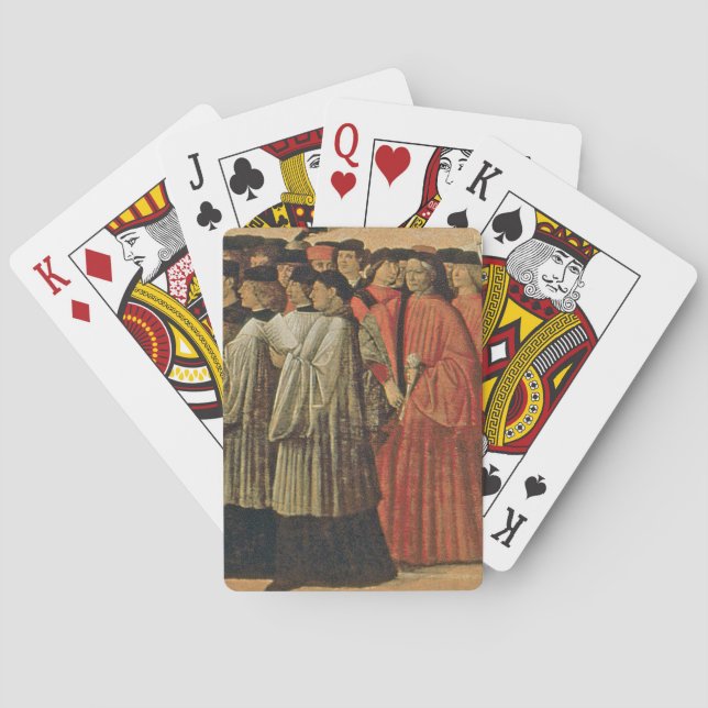 Röd sten, c.1895 (olja på kanfas) 2 spelkort (Baksidan)