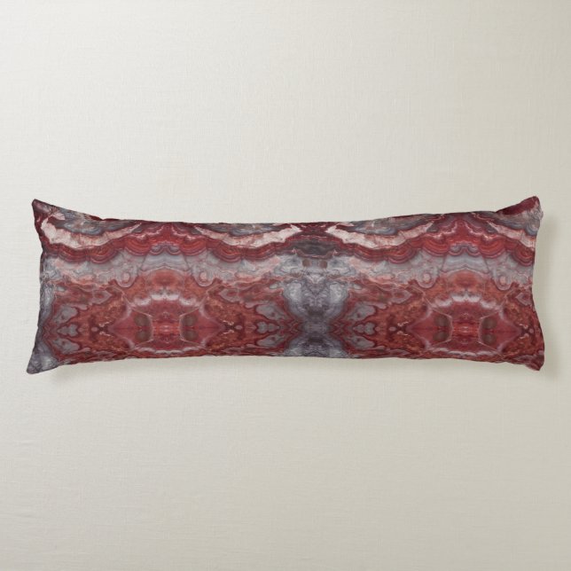 Röd Sten Design Kroppskudde (Framsidan)