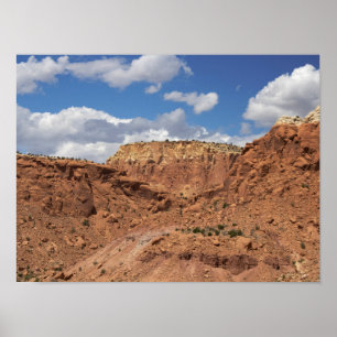 Röd Sten i bergen New mexico 16 x 20 Poster