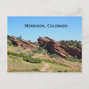 röd sten i Morrison, Colorado Vykort