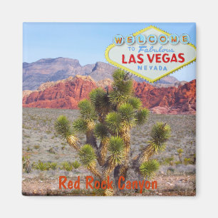 Röd stenkanjon nära den Las Vegas remsan Magnet
