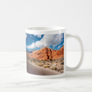 Röd stenkanjonmugg kaffemugg