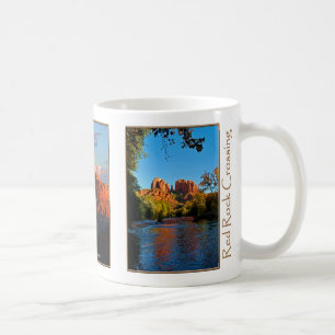 Röd stenkorsning i Sedona gåvamugg Kaffemugg