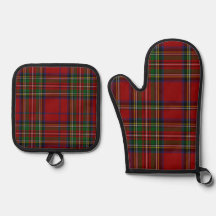 Röd Stewart-rutig tartan till jul