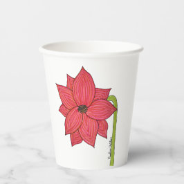 Röd Stjärna Blomma
