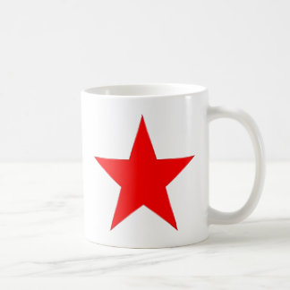 Röd stjärna kaffemugg