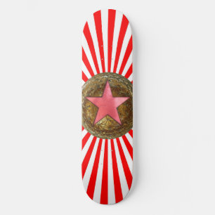 röd stjärna mini skateboard bräda 18,7 cm
