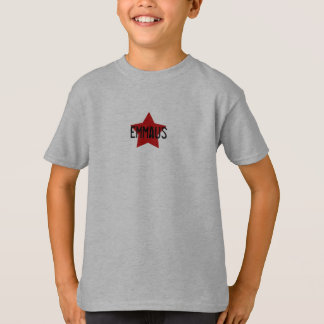 Röd stjärna på grå färgSS-utslagsplats T-shirt
