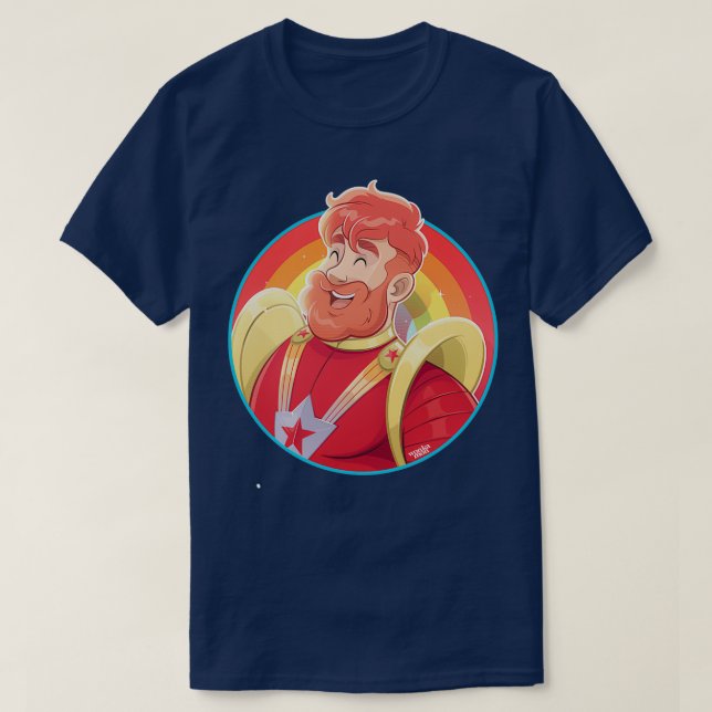 Röd stjärna t shirt (Design framsida)