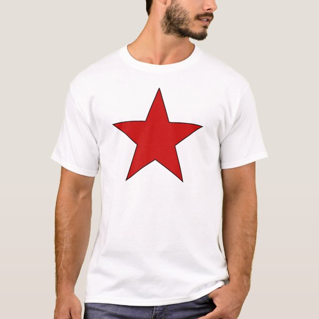 Röd stjärna t-shirt (Framsida)
