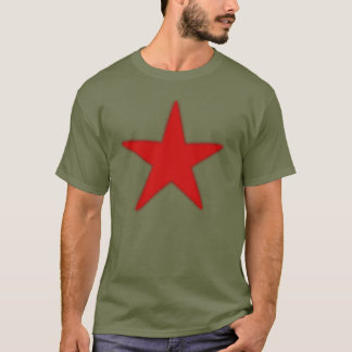 Röd stjärna t-shirt