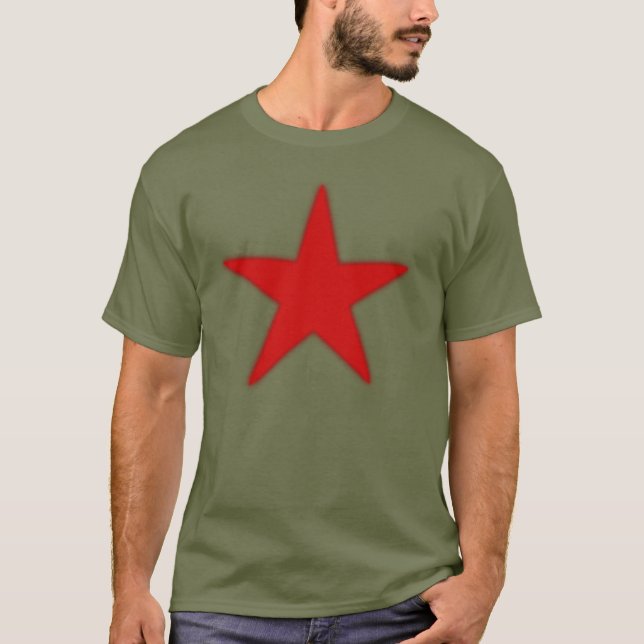 Röd stjärna t-shirt (Framsida)