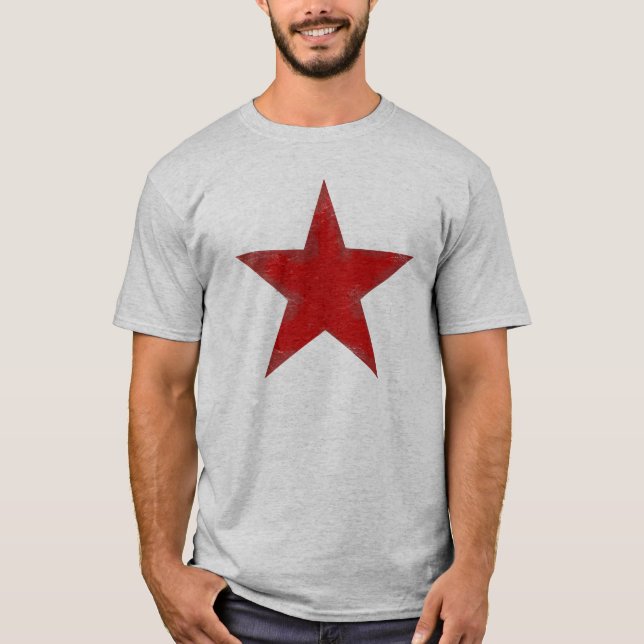 Röd stjärna t shirt (Framsida)
