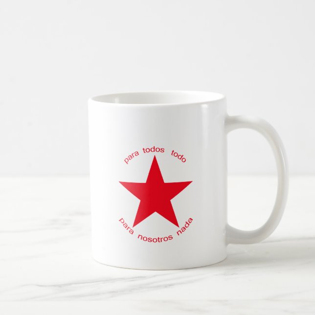 Röd stjärna Zapatista Kaffemugg (Höger)
