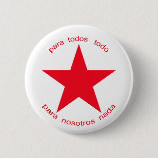 Röd stjärna Zapatista Knapp