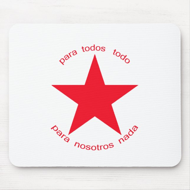 Röd stjärna Zapatista Musmatta (Framsidan)
