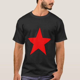 Röd stjärnadesign t shirt