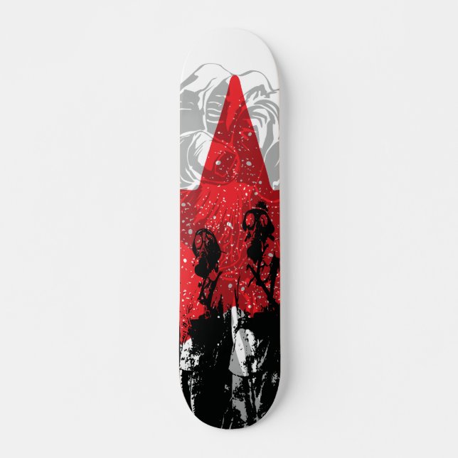 Röd stjärnagasmask! Ernesto Che Guevara Skateboard Bräda 20 Cm (Framsida)