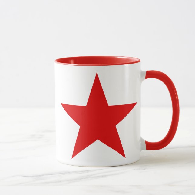 Röd stjärnakommunistsocialist mugg (Höger)