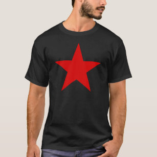 Röd stjärnakommunistsocialist tee shirt
