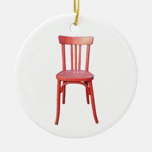 Röd stol Ornament