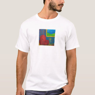 Röd stol tee shirt