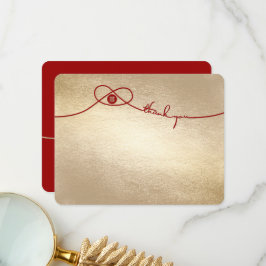 Röd strandpipare Union Dubbel Lycka Kinesiskt Bröl Tack Kort