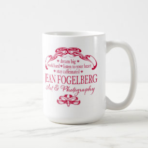 Röd studiomugg kaffemugg