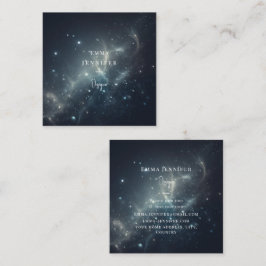 Röd subtil skonsam bakgrund i glitter fyrkantigt visitkort