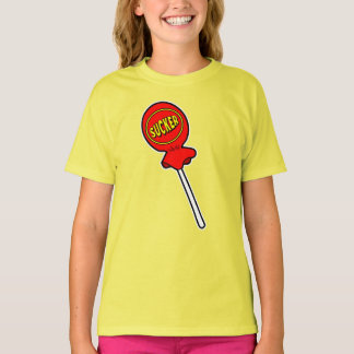 Röd Sucker Screwball Grafik Gul T Shirt