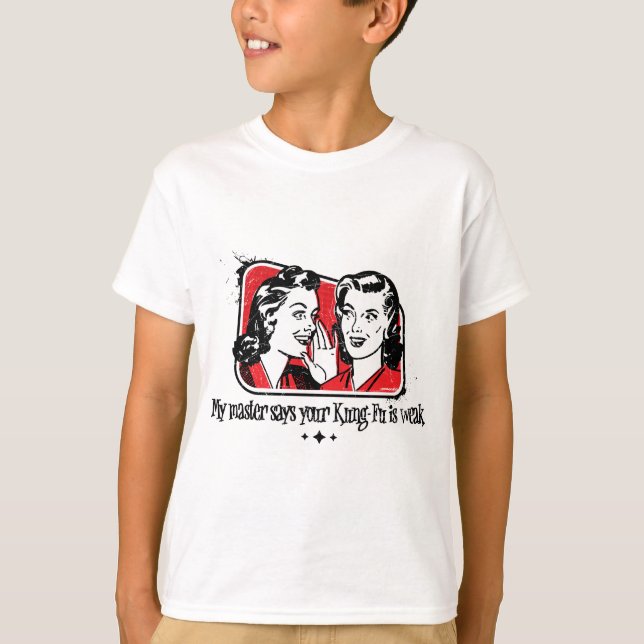 Röd svag kung fu tröja (Framsida)