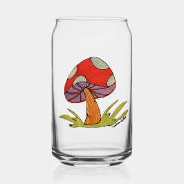 Röd Svamp Glas