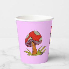 Röd Svamp Kaffe Kopp