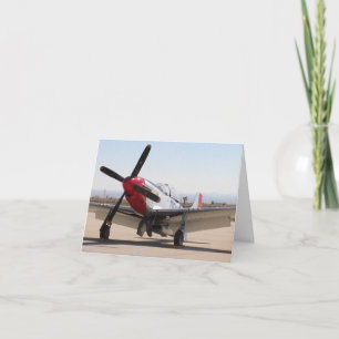 Röd svan för Mustang P-51 Kort