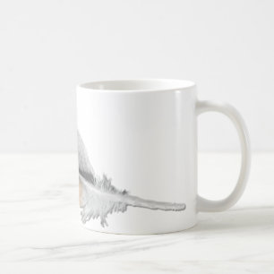 Röd-svan hökfjäder kaffemugg