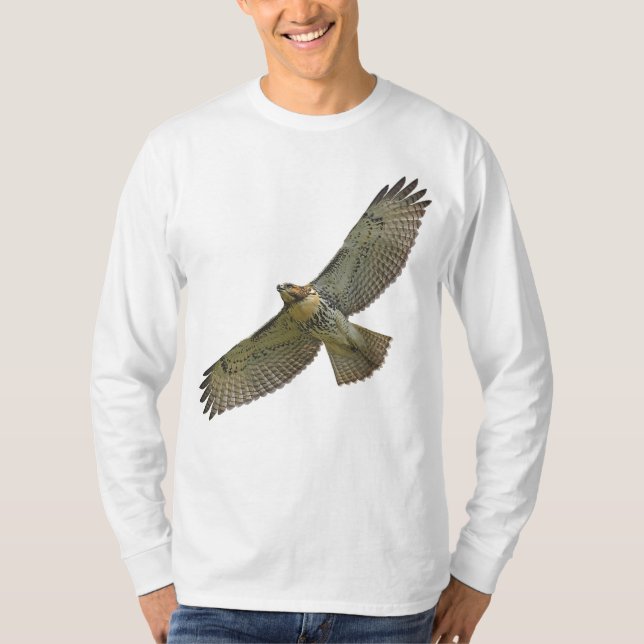 röd-svan soaring T-tröja T-shirt (Framsida)