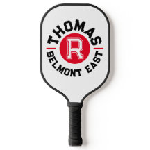 Röd svart anpassningsbar idrottsmonogram namn och 