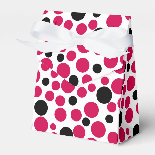 röd, svart ärtor, reflexbeläggning på vit bakgrund presentaskar (Framsidan Sidan)