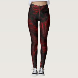 Röd Svart Brun Grön abstrakt enkel Färg cool Leggings