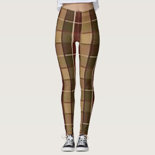 Röd Svart Brun Grön Blå Färg Royal Tartan cool Leggings