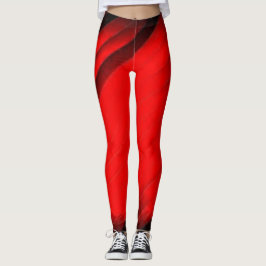 Röd Svart Brun Grön Fraktal enkel Färg cool Leggings