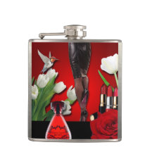 Röd & svart flickaktigt mode