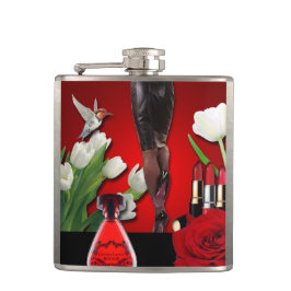 Röd & svart flickaktigt mode fickplunta